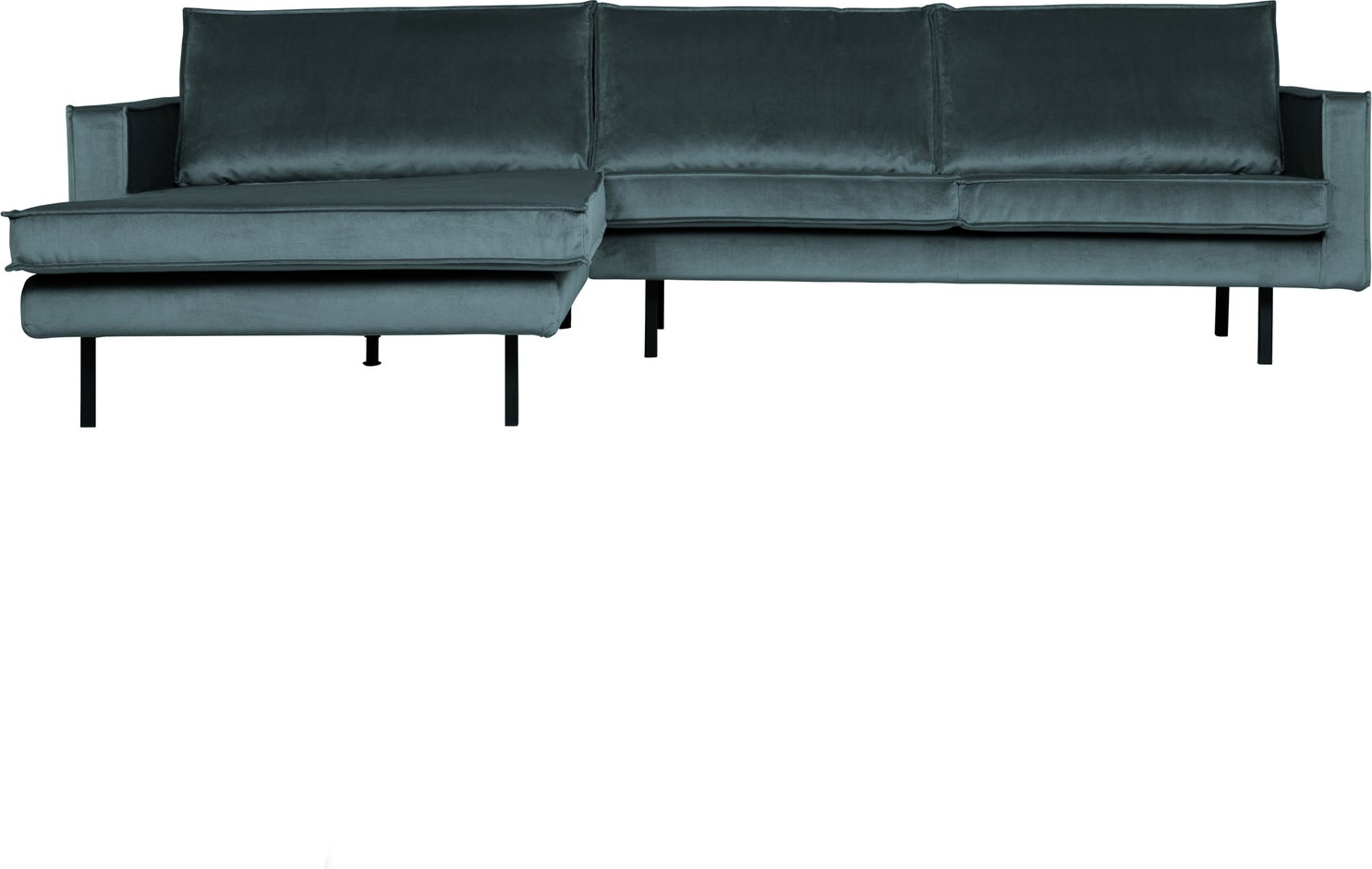 Loungesofa Woood Rodeo Venstrevendt Chaiselongue 300   Teal Jarra Velour