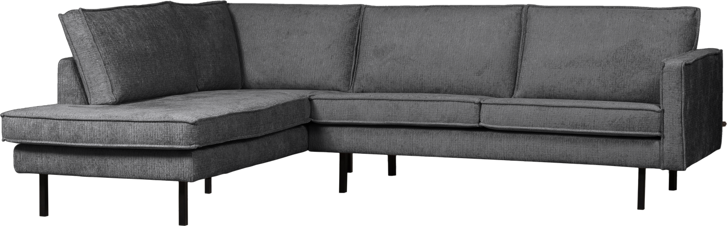 Loungesofa Woood Rodeo Venstrevendt Hjørnesofa 266x213   Mountain Grå Jacquardvævet Chenille