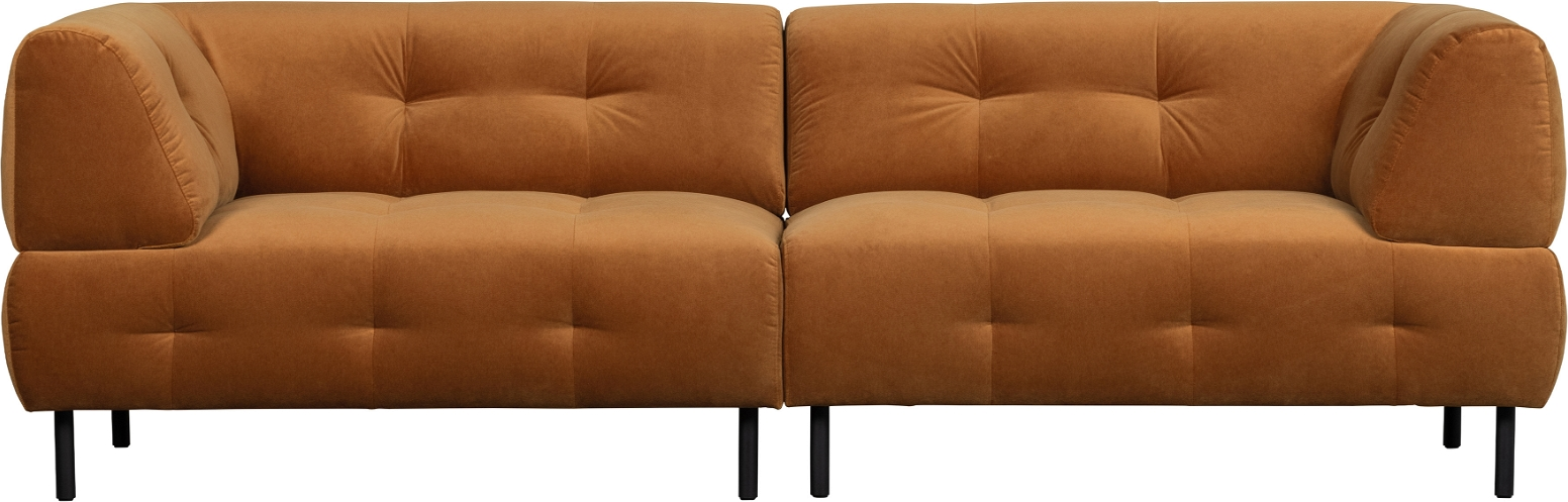 Elegant Fløjl Sofa til 4 - Tidløs Komfort og Stil
