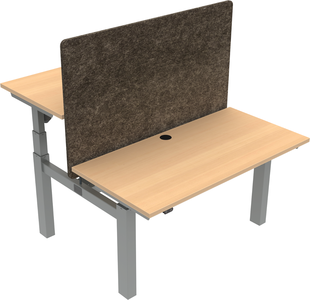 Ergonomisk Dobbelt Hæve-Sænkebord – Zennord Tilbud!
