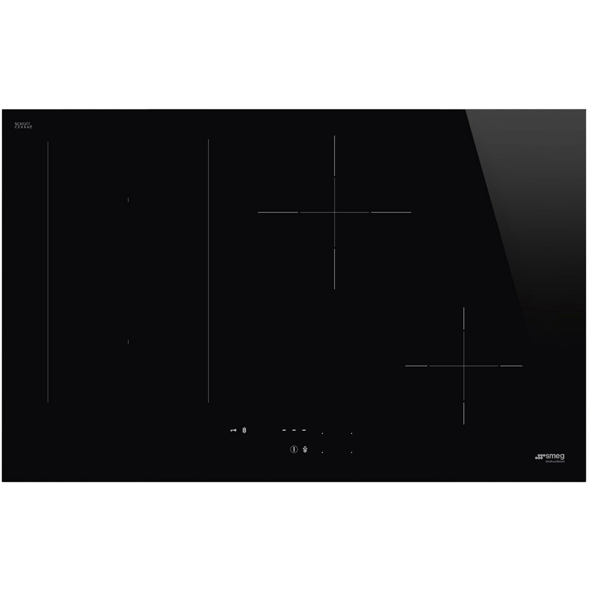 Smeg Sim3844d Indbygget Kogeplade 80    Sort