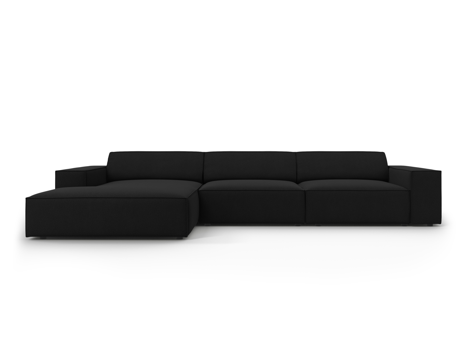 Micadoni Jodie Venstrevendt Hjørnesofa - Elegant Sort Design