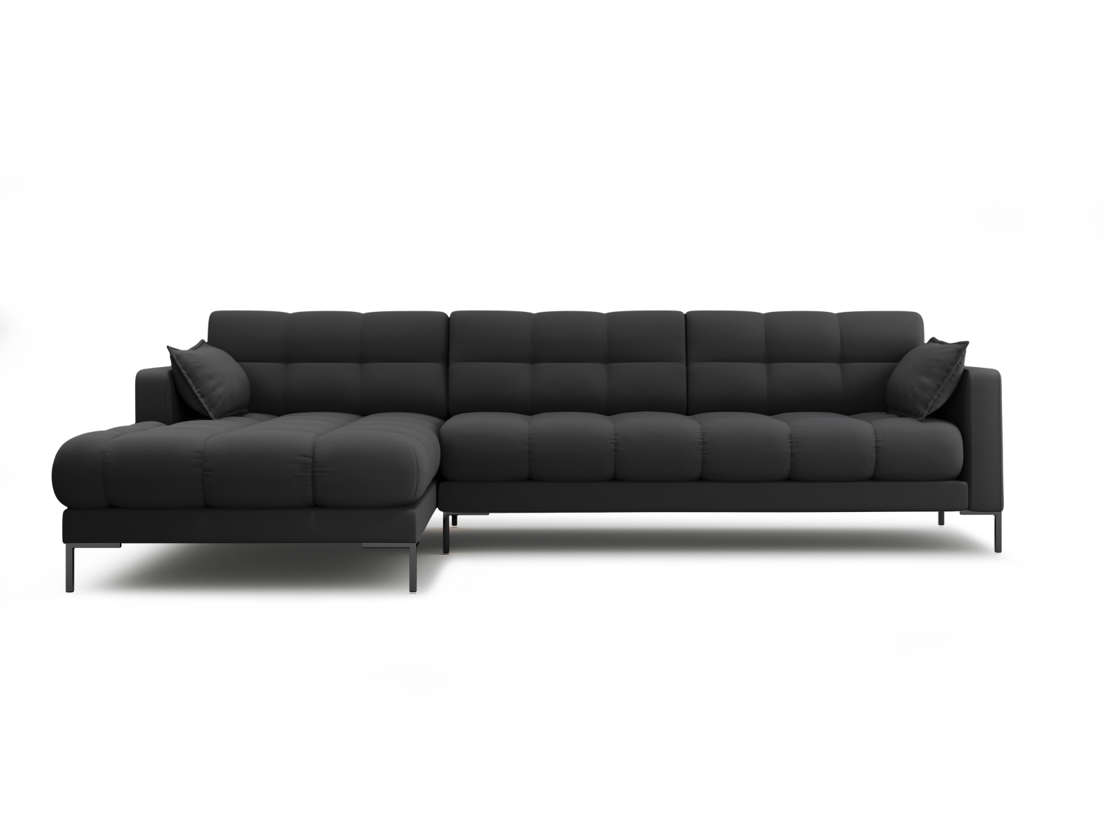 Micadoni Mamaia Hjørnesofa Venstre - Antracitgrå Elegance