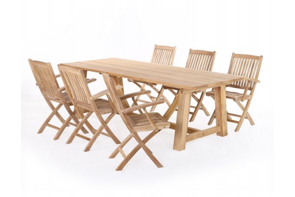 Hercules Mia Teak Havemøbelsæt – Elegant Uderum til Haven!