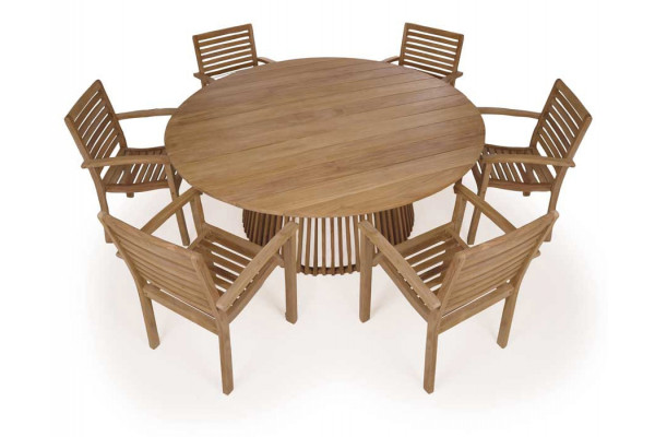 Elegant Luna Pala Teak Havemøbelsæt til Terrassen!