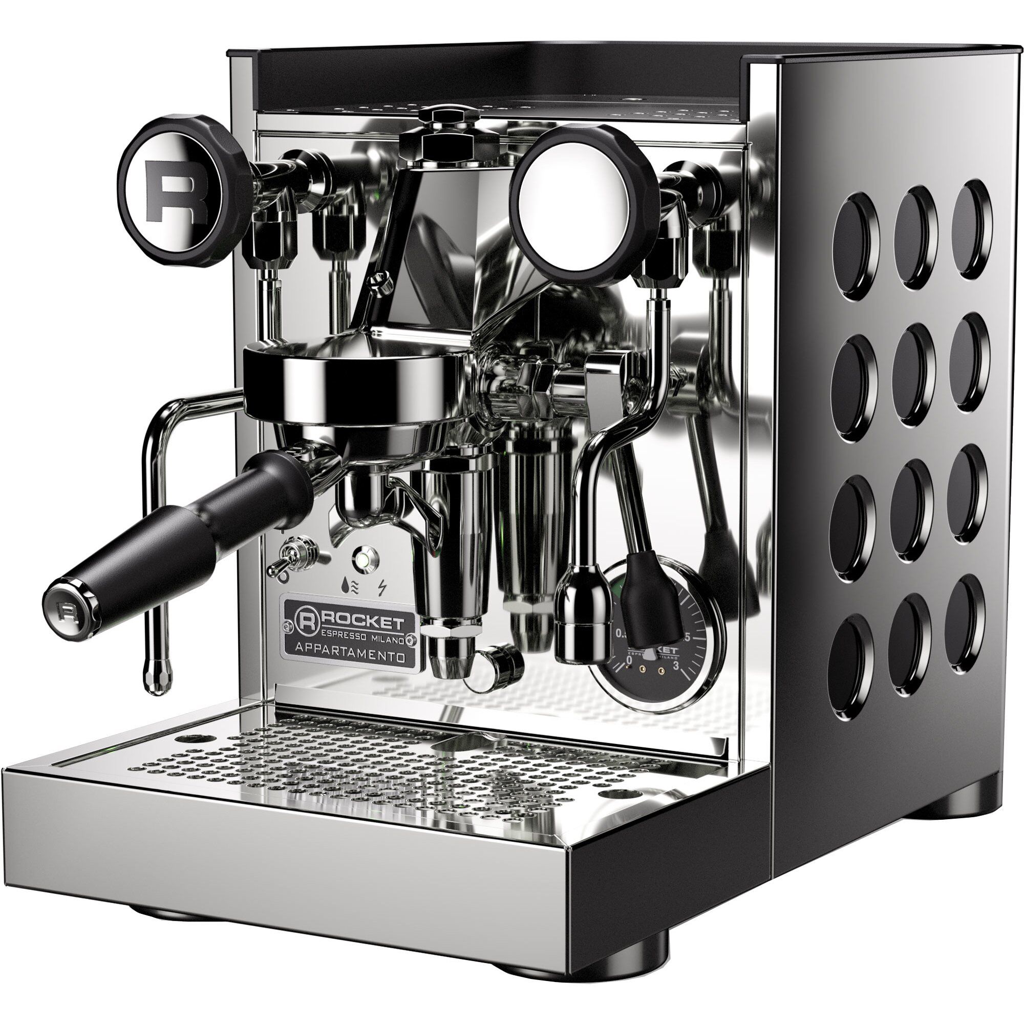 Appartamento TCA Espressomaskine – Krom og Sort Tilbud