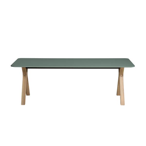 Andersen Furniture Space Udtræksbord Fenix Laminat Verde Comodoro   Hvidpigmenteret Mat Lak Malet Kant Farve Som Bord    Hvidpigmenteret