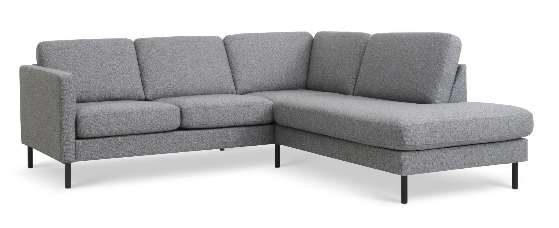Elegant Granitgrå Sofa med Højre Chaiselong - Tilbud!