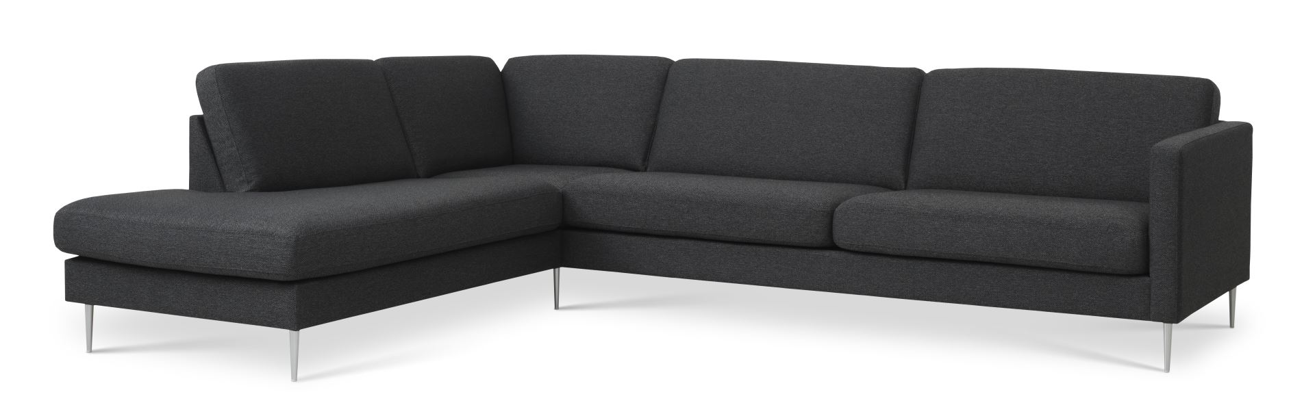 Ask Stor Sofa med Venstre Chaiselong – Antracitgrå Elegance
