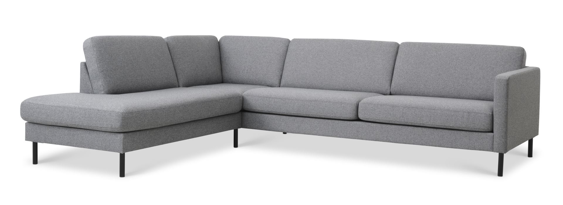 Ask Sæt 60 Sofa med Venstre Chaiselong – Granitgrå Elegance