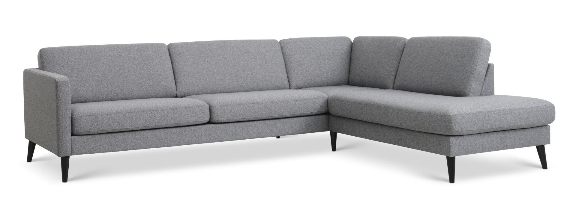 Ask Sæt 61 Sofa med Højre Chaiselong – Granitgrå Tilbud