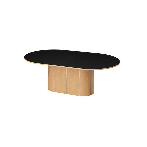 Skovby SM115 Spisebord – Naturolieret med Sort Nanolaminat