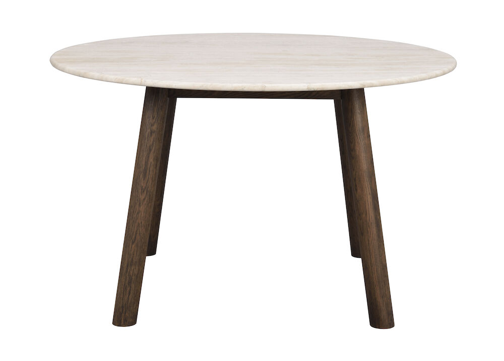 Rowico Taransay Spisebord  Rund Beige Travertin   Brun    ø125