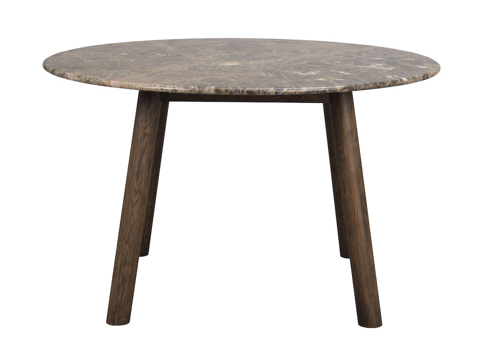 Rowico Taransay Rundt Spisebord i Brun Marmor Ø125 cm