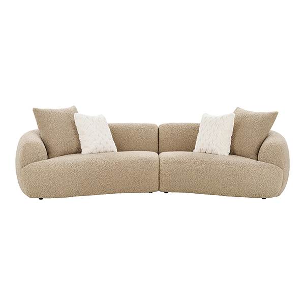 Elegant Dali Sofa i Blødt Teddy Stof – Stil og Komfort