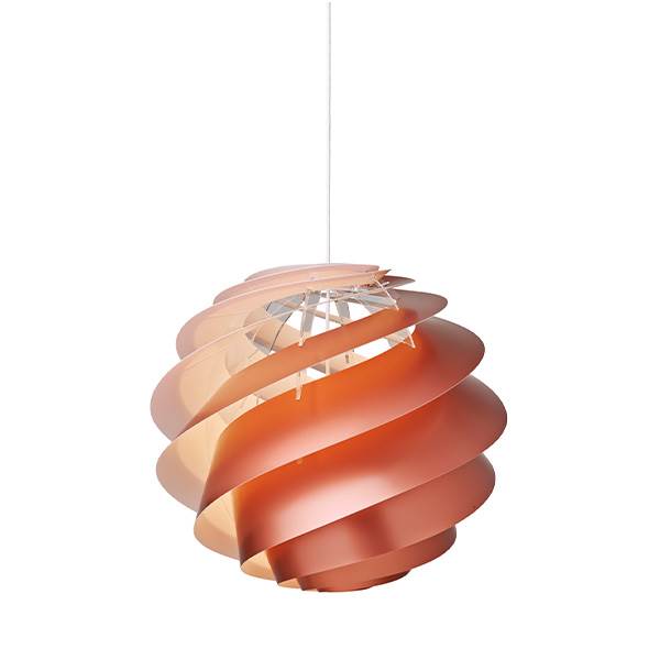 Le Klint Swirl Pendel i Kobber – Elegant Belysningstilbud