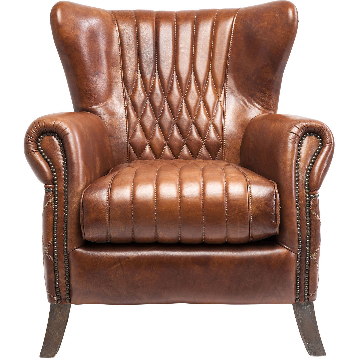 Kare Design Country Side Hvilestol i Brunt Koskind - Eksklusiv Komfort