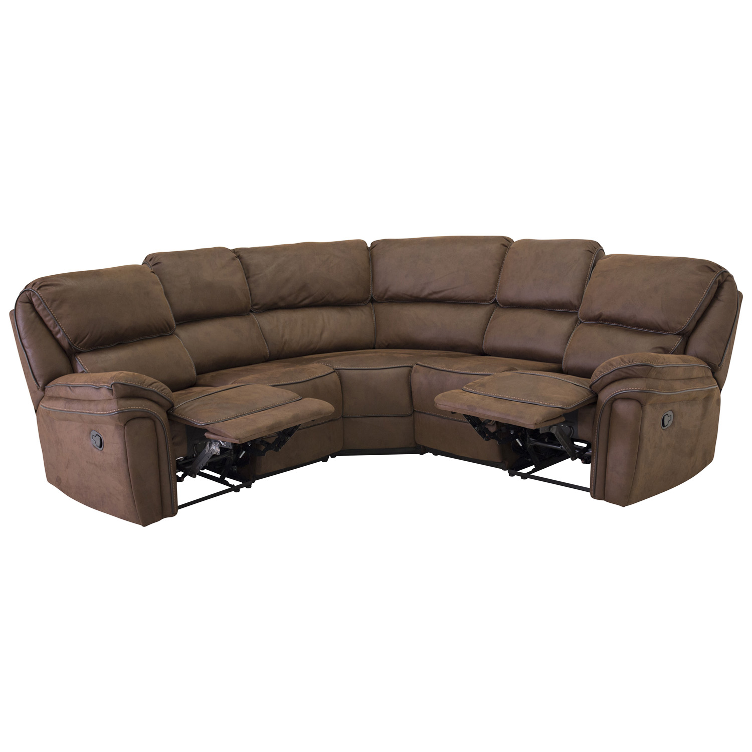 Venture Design Saranda Hjørnesofa     Recliner Brun Stof