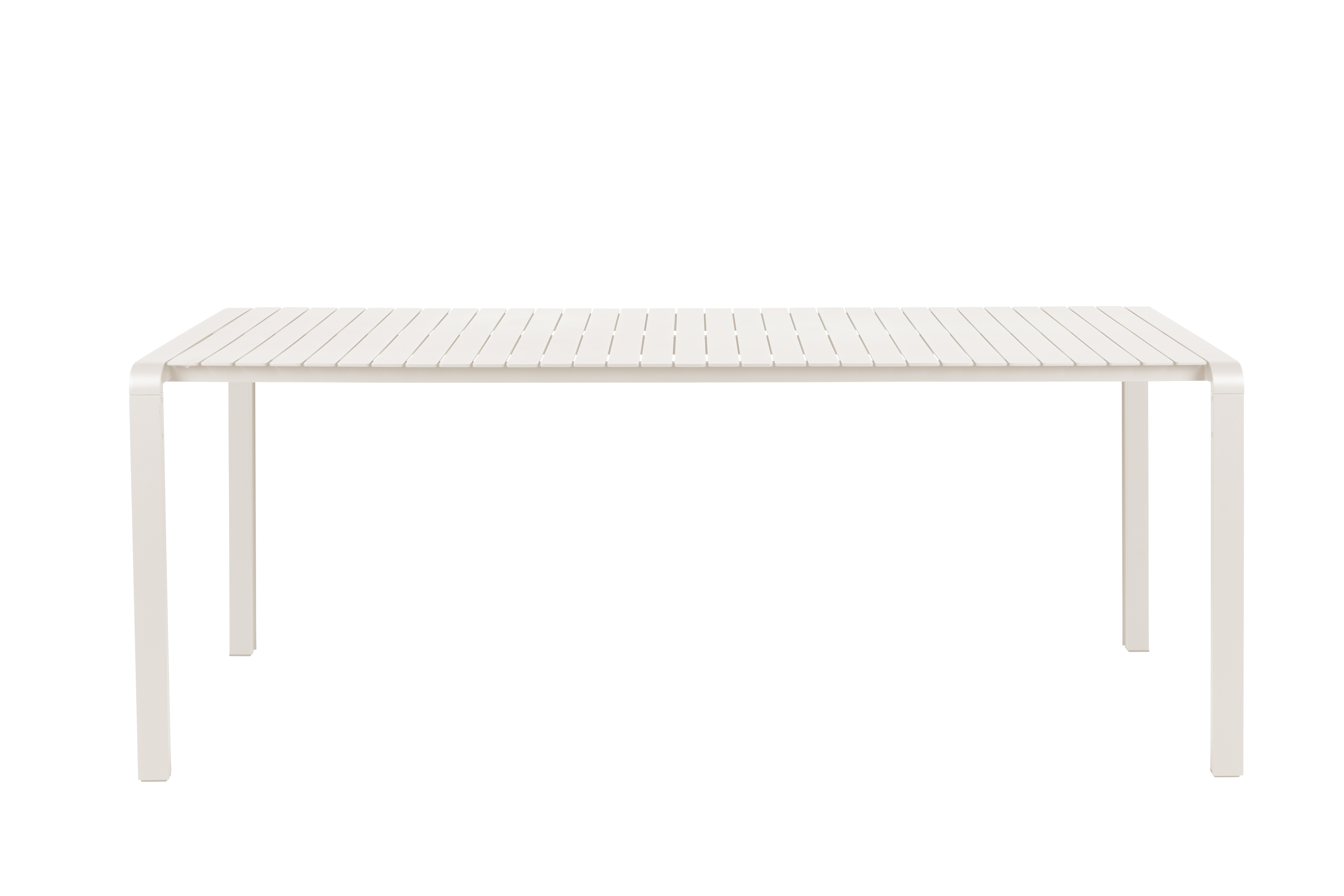 Zuiver Vondel Havebord  Rektangulær Ler Hvid Aluminium  214x97