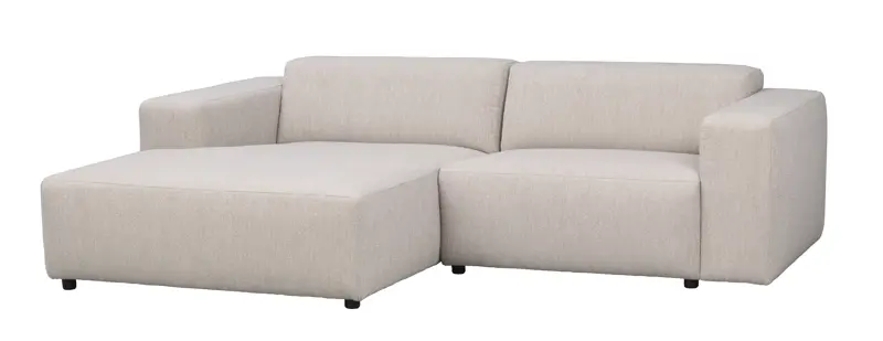 Rowico Willard   Pers  Modul Sofa     Venstre Chaiselong Lys Beige Stof