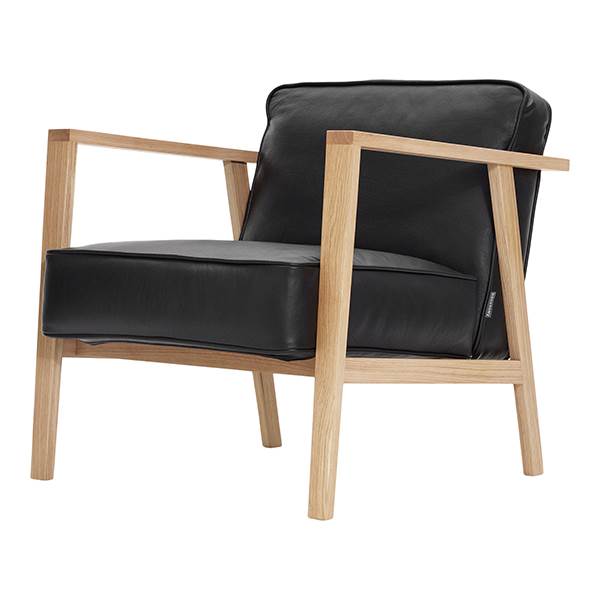 Andersen Furniture Lc1 Loungestol Hvidpigmenteret Mat Lak Sort Læder  : Erling Christensen Møbler