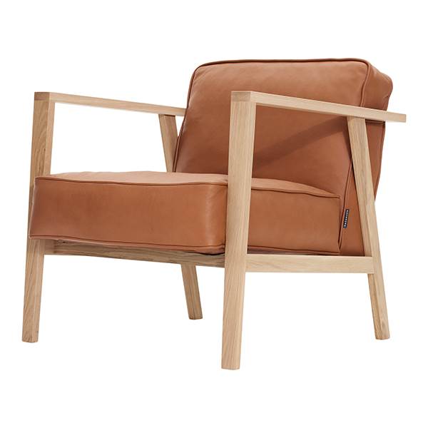 Andersen Furniture Lc1 Loungestol Hvidpigmenteret Mat Lak Cognac Læder  : Erling Christensen Møbler