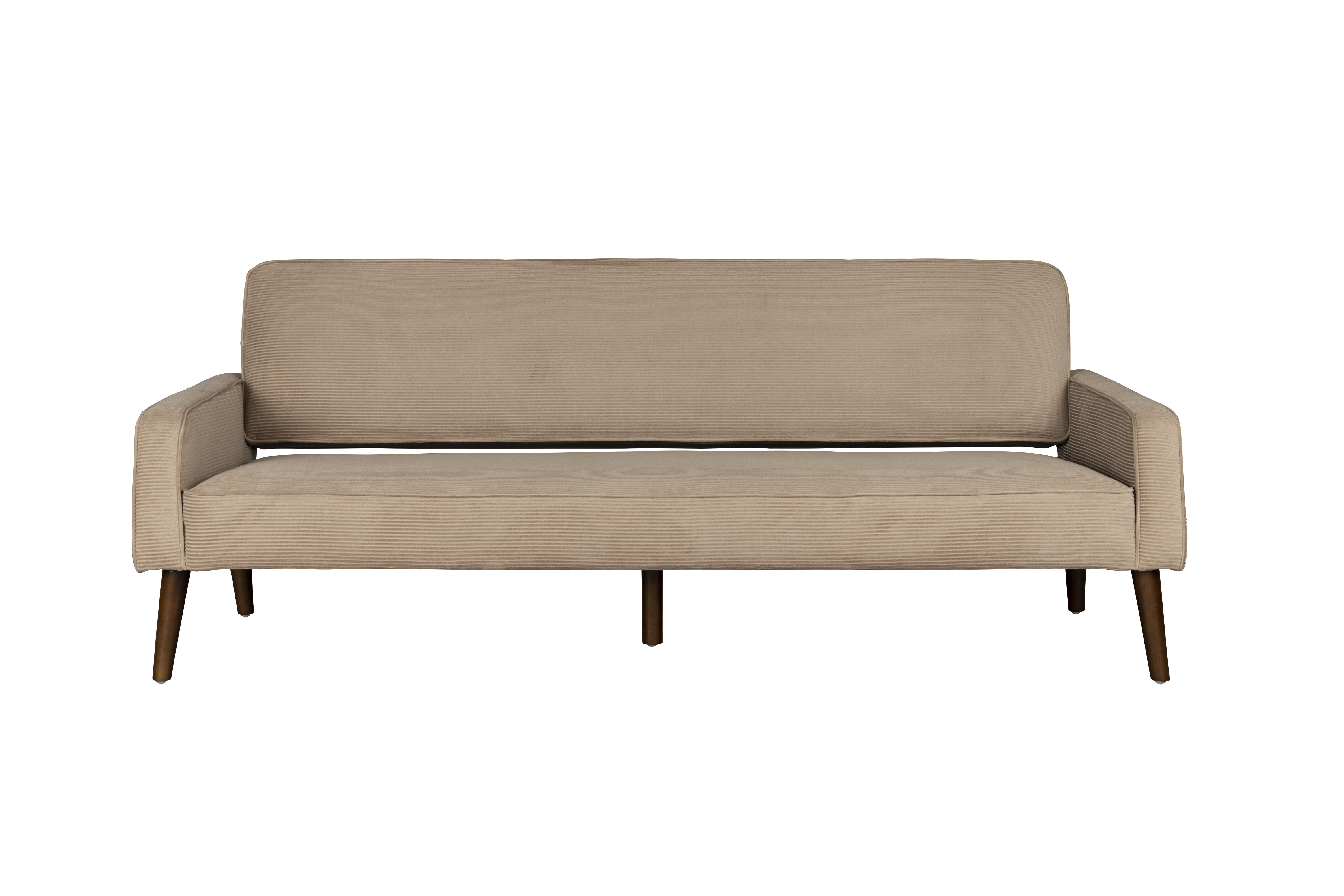 Dutchbone Preston Sofa – Beige Fløjl med Retro Stil