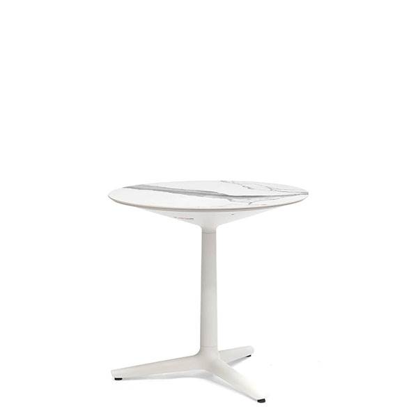 Kartell Multiplo Rundt Havebord i Lys Marmor – Elegant Design