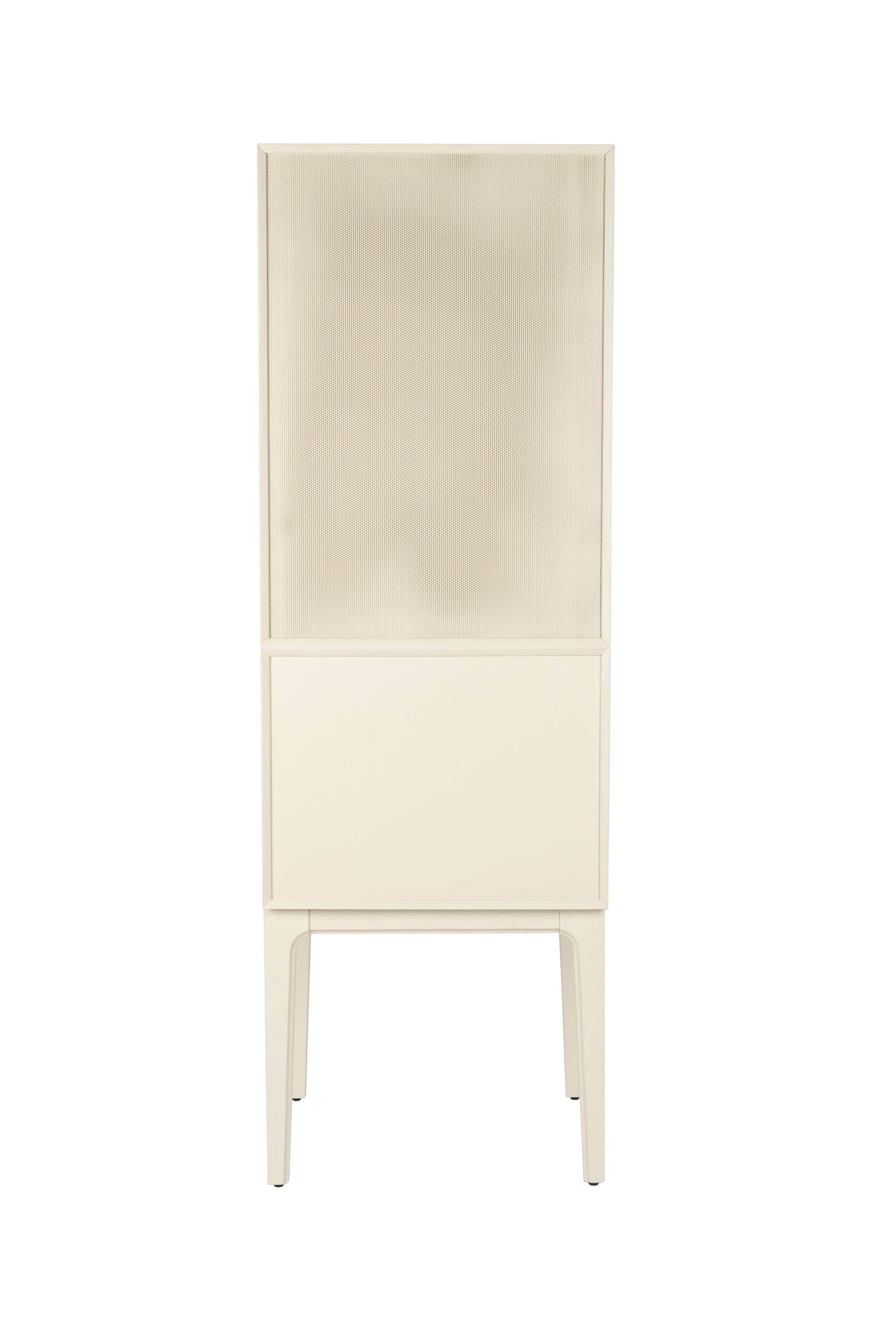 Zuiver June Skab med Mesh Låge – Beige Metal og Træ