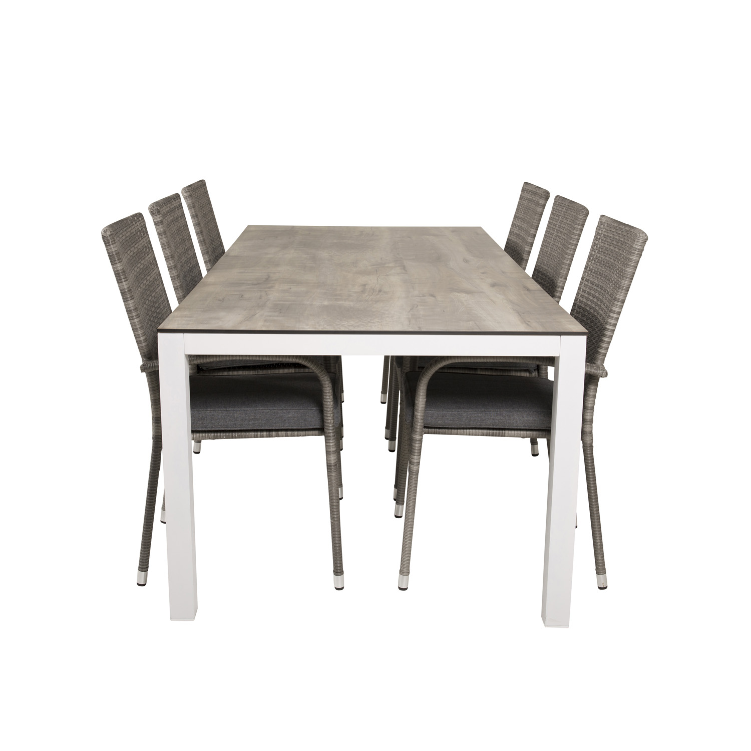 Venture Design Havesæt     Llama Bord  205x100      Anna Stole     Armlæn Laminat Alu Rattan