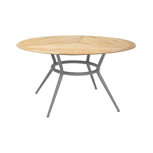 Cane-line Joy Rundt Spisebord – Lysegrå & Teak 144 cm