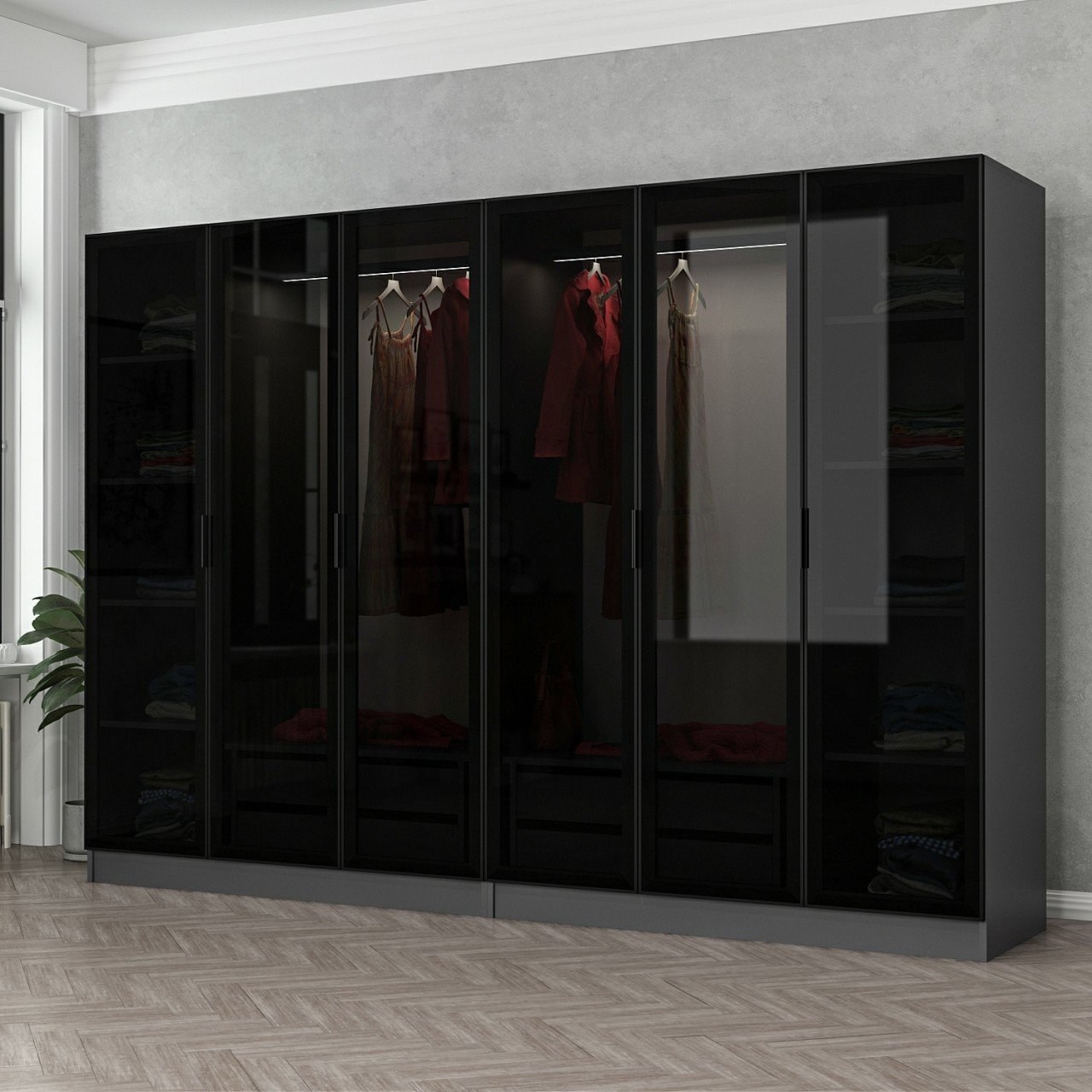 Funzi Living Garderobe med mange hylder – Stilfuld opbevaring