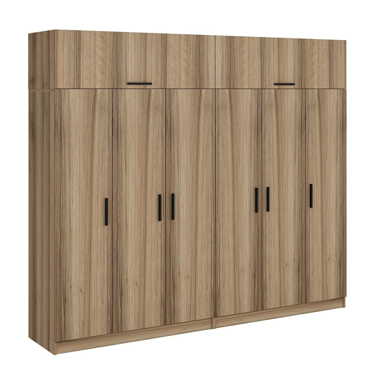 Funzi Living 7521 Garderobeskab i Natur Melamin - Tilbud!