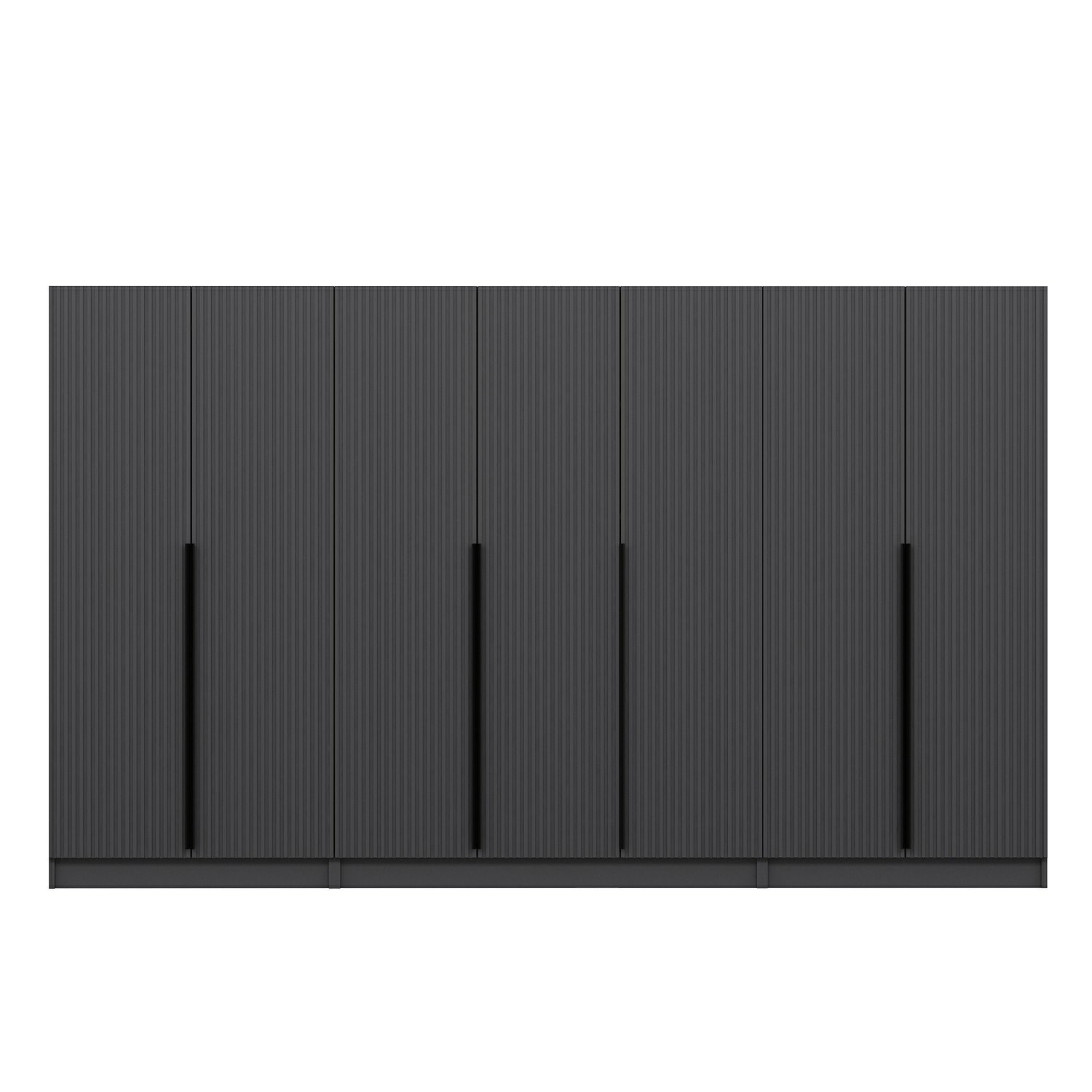 Funzi Living Plus 7778 Garderobeskab - Elegant Antracit Melamin