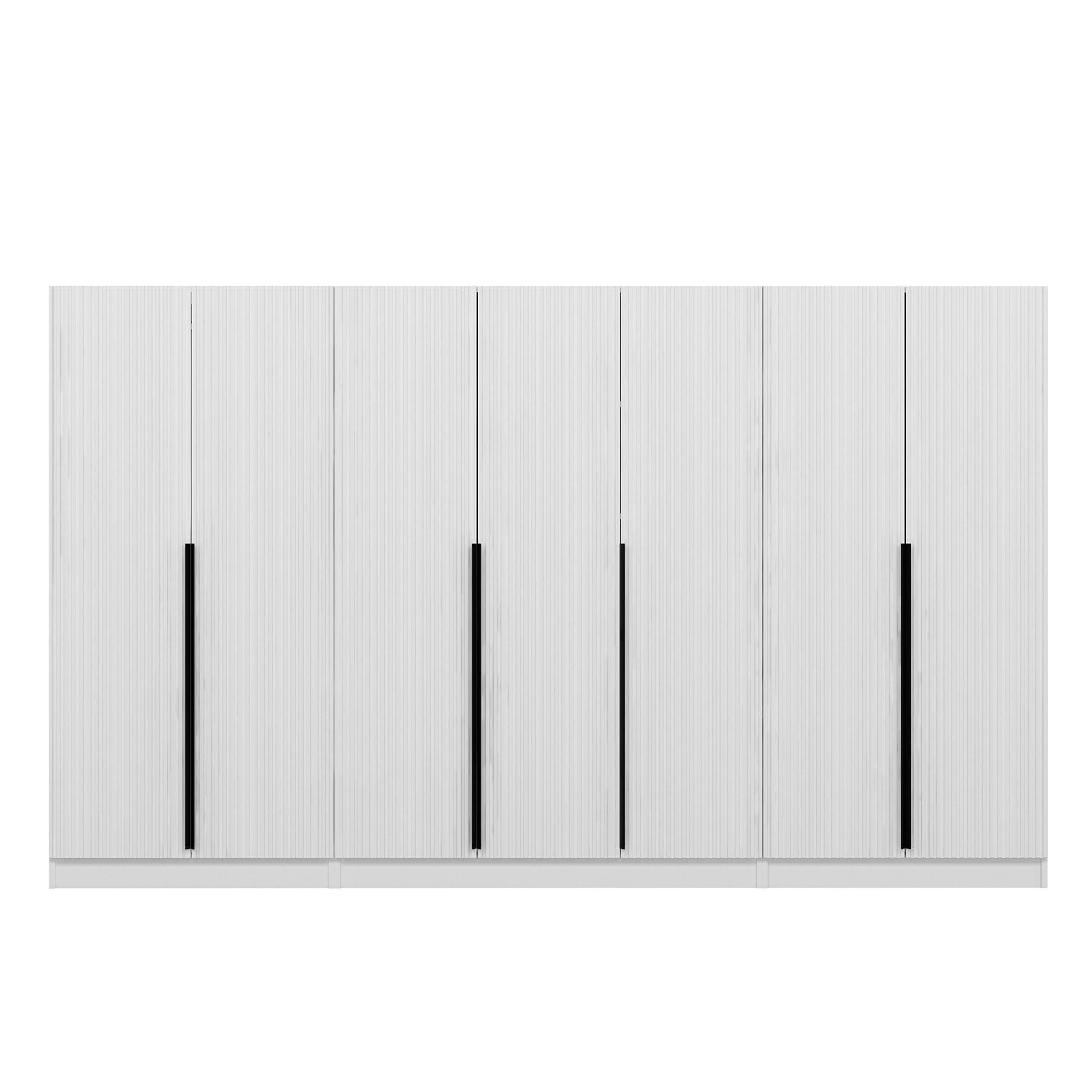 Funzi Living Plus 7788 Garderobeskab i Hvid Melamin - Tilbud!