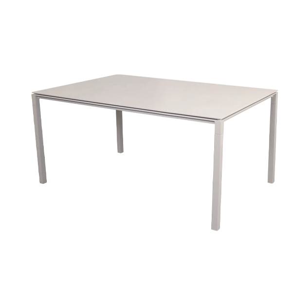 Cane-line Pure Havebord 150   90   Stel   Sand Bordplade   Toscana Sand Sand : Erling Christensen Møbler