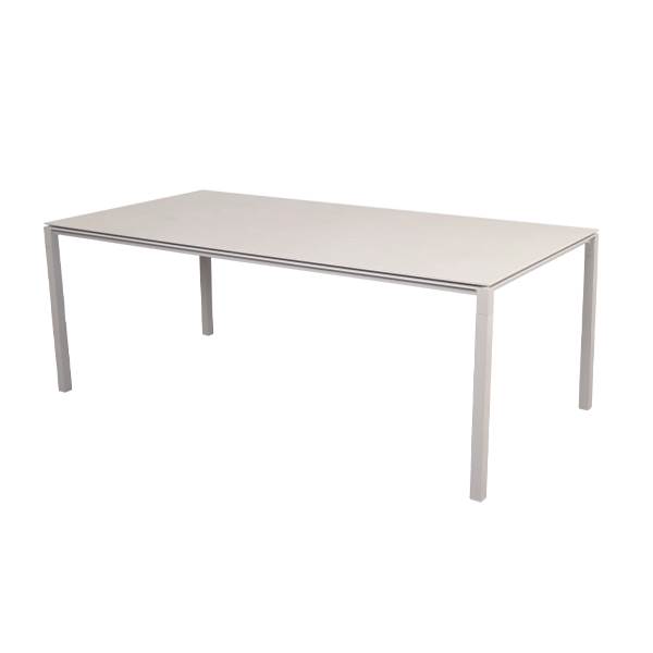 Cane-line Pure Havebord 200x100   Stel   Sand Bordplade   Toscana Sand Sand : Erling Christensen Møbler