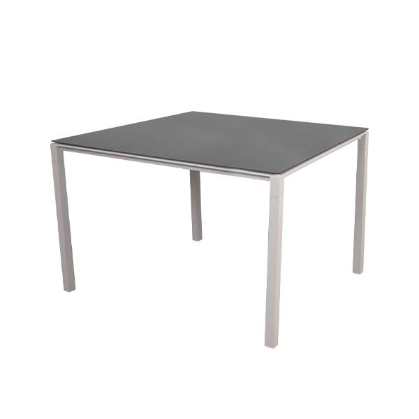 Cane-line Pure Have Xxxbord 100x100   Nero Sort Bordplade  Stel: Sand Nero Black  Keramisk  : Erling Christensen Møbler
