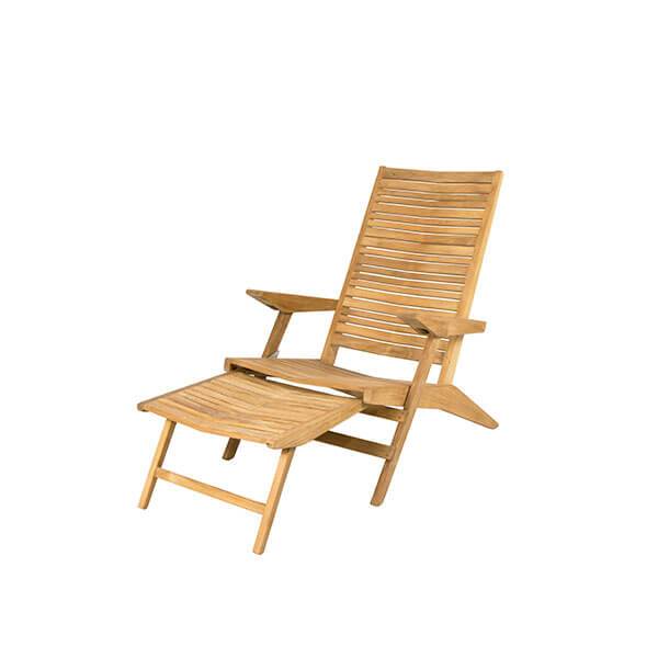 Cane-line Flip Dækstol i Teak – Elegant til Udendørsbrug!