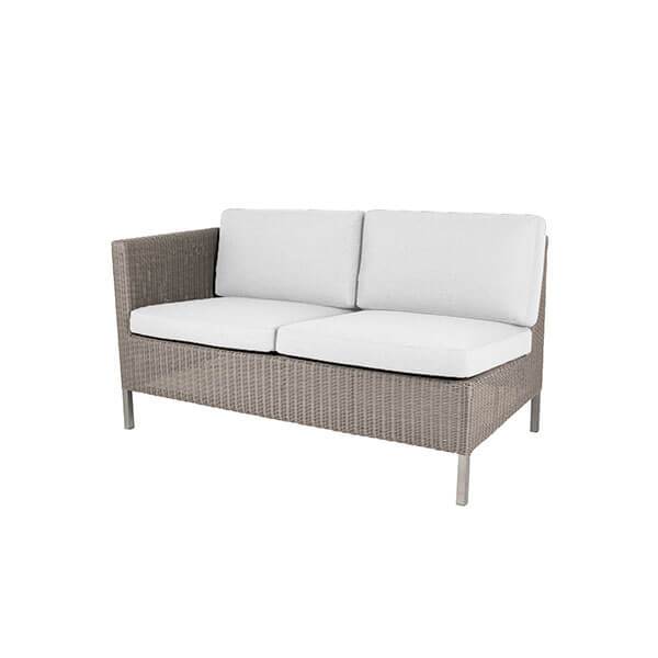 Cane-line Connect Havesofa – Taupe Højre Modul til Haven