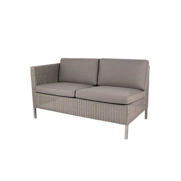 Cane-line Connect Havesofa – Taupe Højre Modul med Hynder