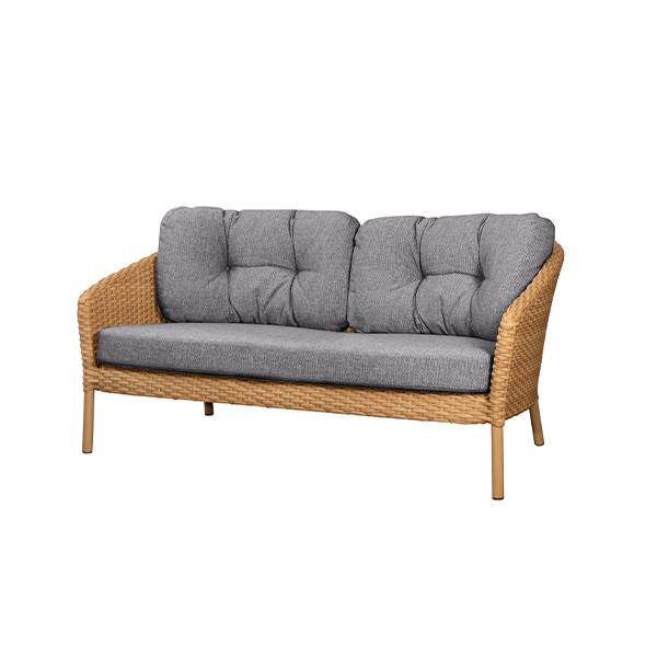Cane-line Ocean Large  -pers  Sofa Flat Weave Natural   Dark Grey