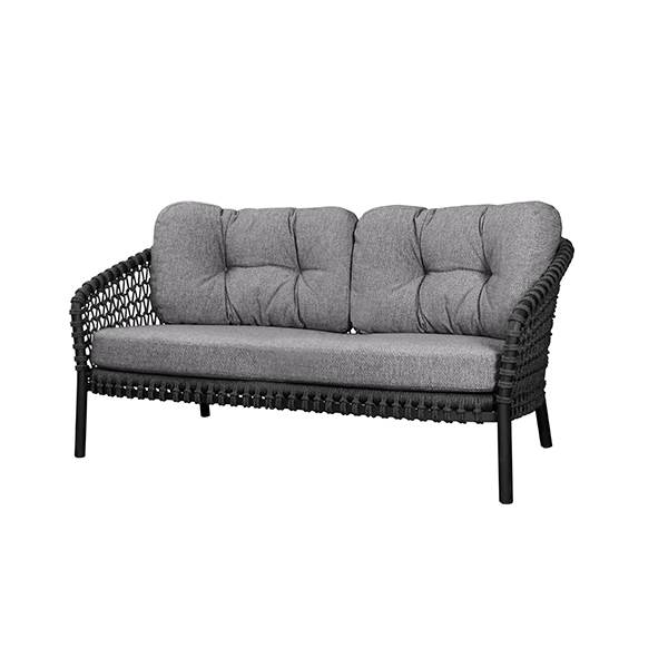 Cane-line Ocean Large  -pers  Sofa Soft Rope Dark Grey   Dark Grey