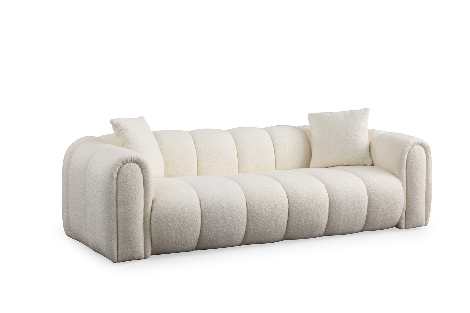 Nordvärk Puffy 3-personers Sofa - Hvid Polyester Tilbud!