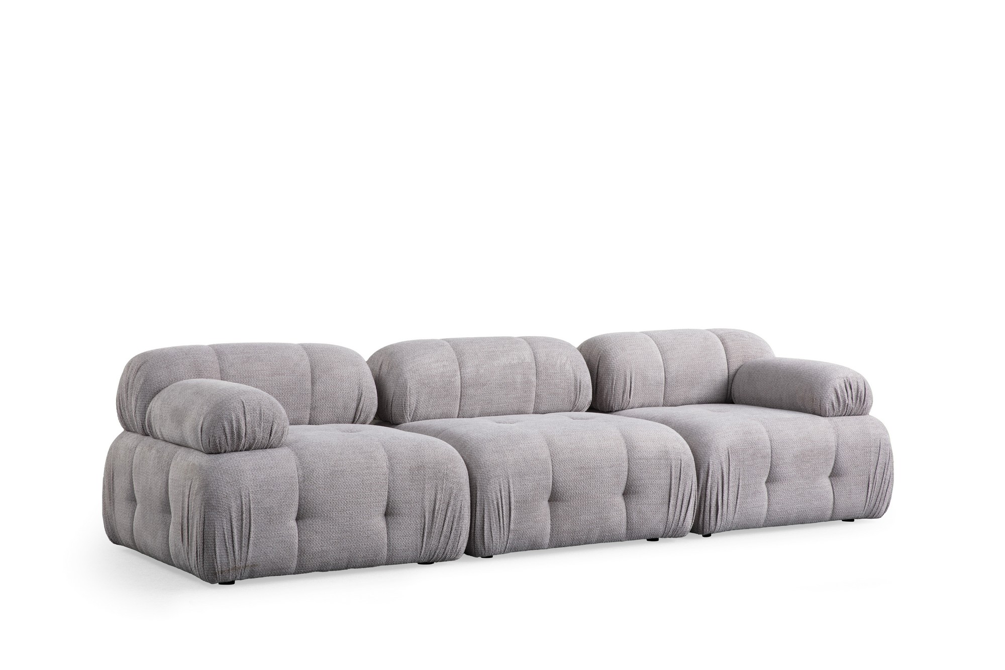 Nordvärk Petite 3-personers sofa – Elegant lysegrå stil