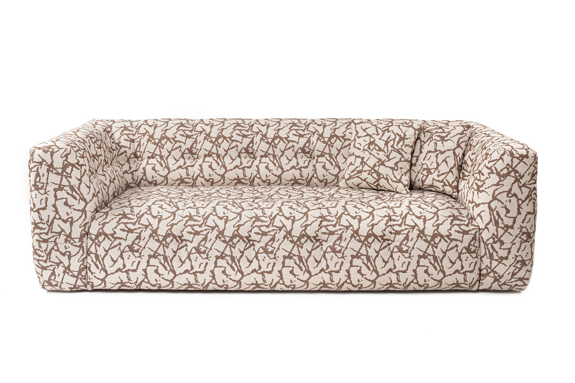 Nordvärk Cady   Pers  Sofa Tan Polyester Med Mønster