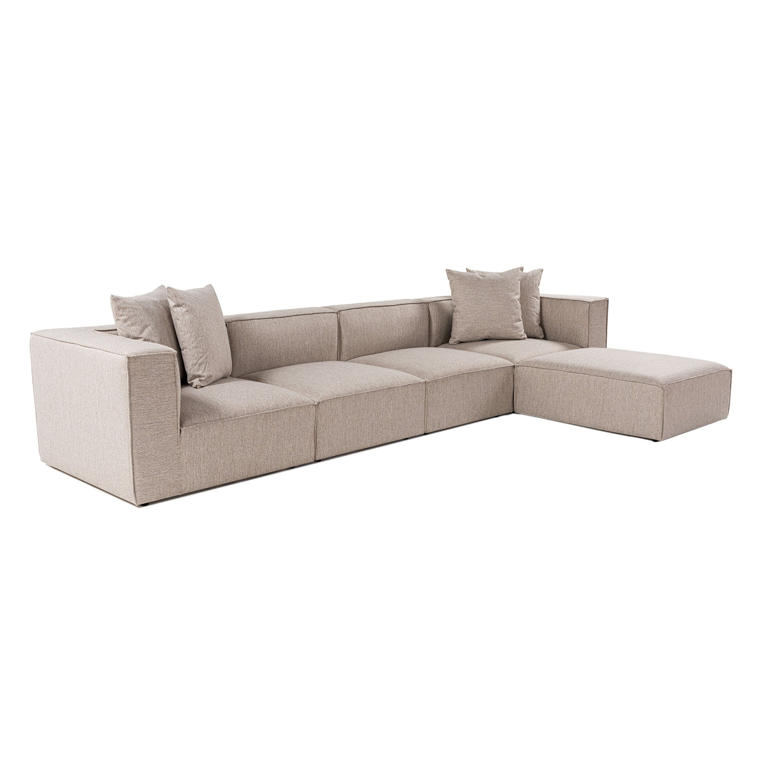 Nordvärk Sora Hjørnesofa - Sand-beige Stof Tilbud!