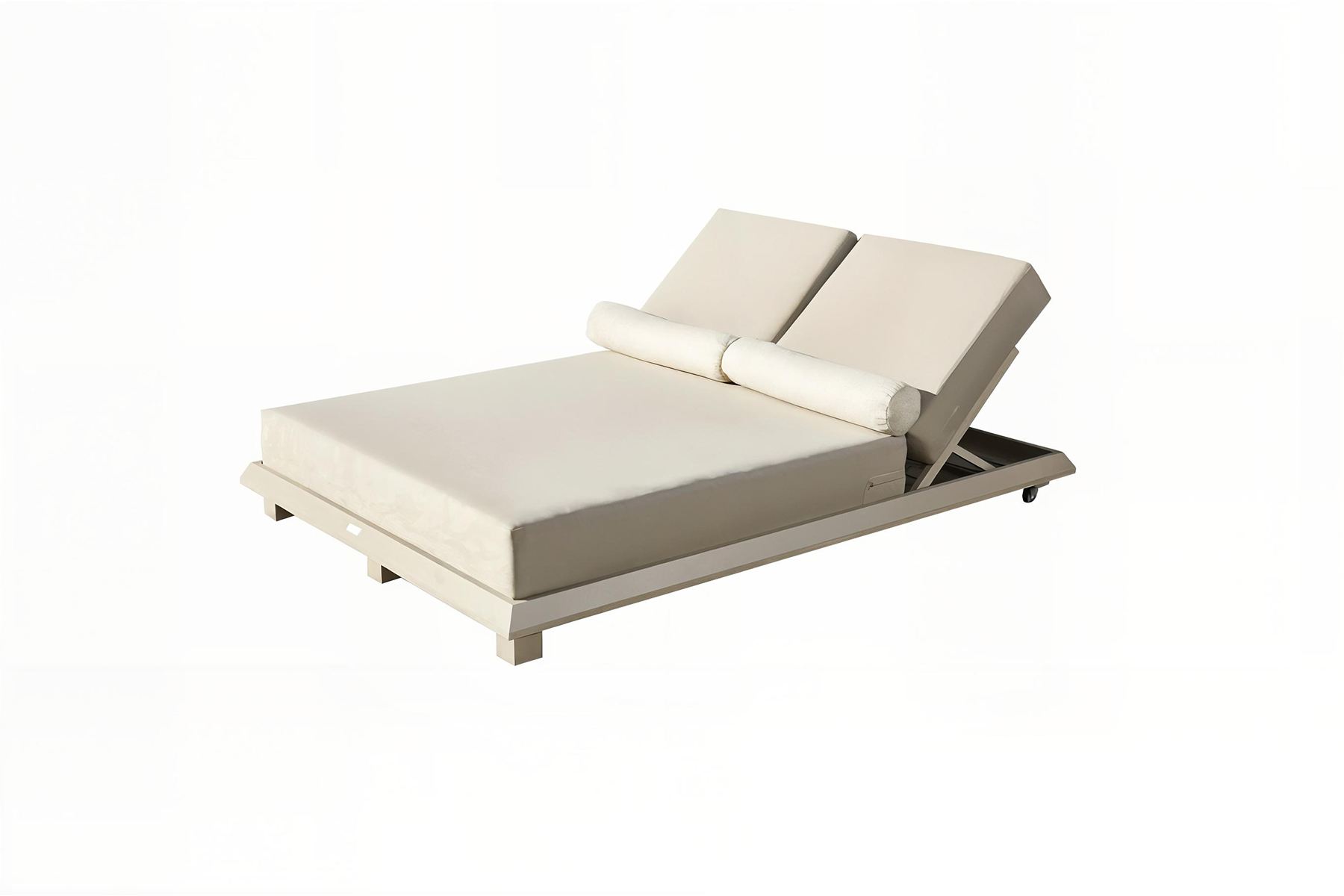 Nordvärk Hera Dobbelt Solseng - Beige Aluminium til Terrassen