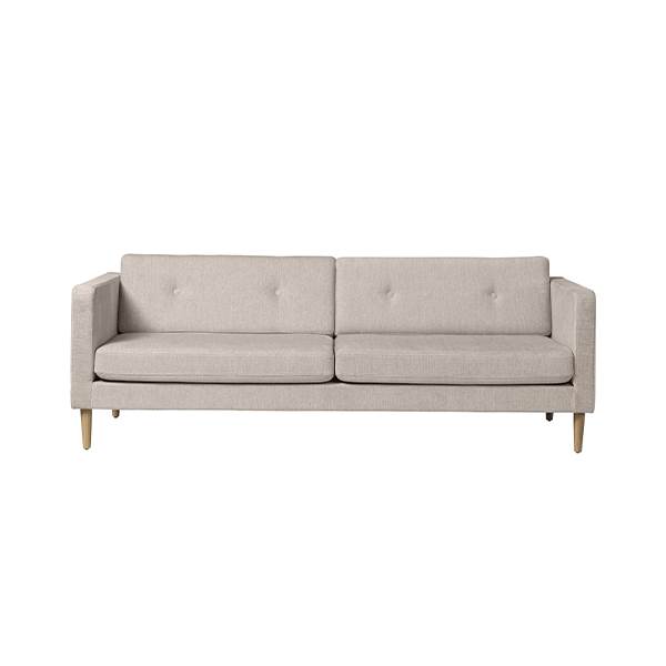 FDB Møbler L42 Firhøj Sofa i Massiv Eg – Elegant Komfort
