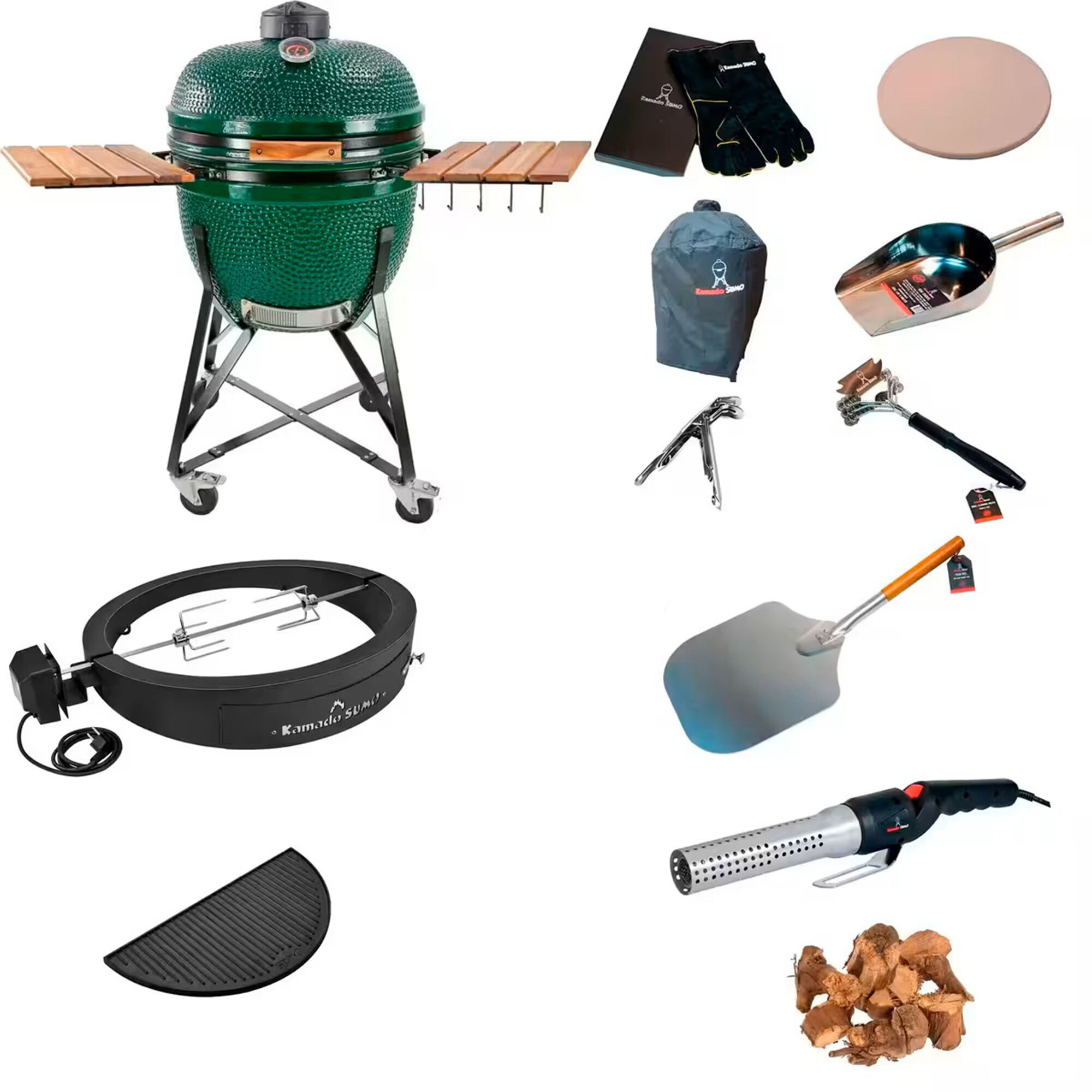 Kamado Sumo Maxi Deluxe Pakke  Grøn